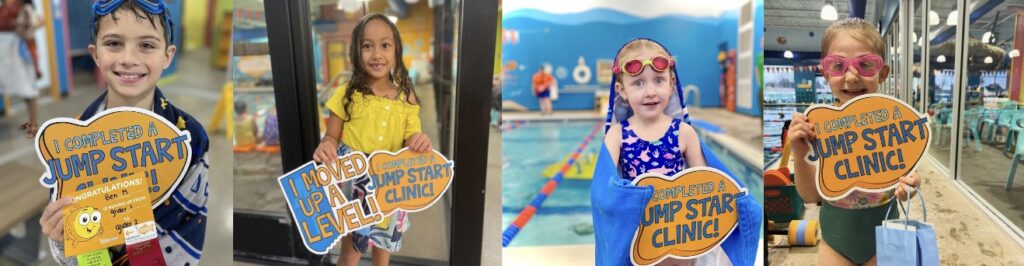 Jump Start Clinics are the perfect program to give your child an extra boost of confidence while they make waves of progress!